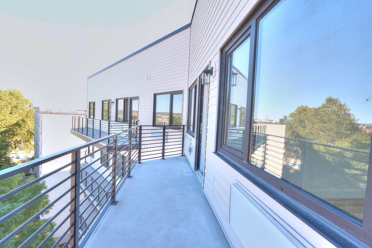 Private balcony view toward Garret Mountain